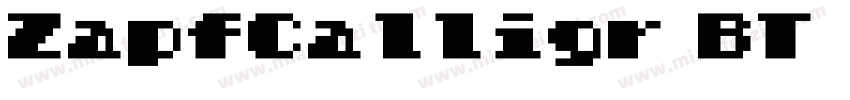 ZapfCalligr BT 常规(TrueType) (Wester字体转换